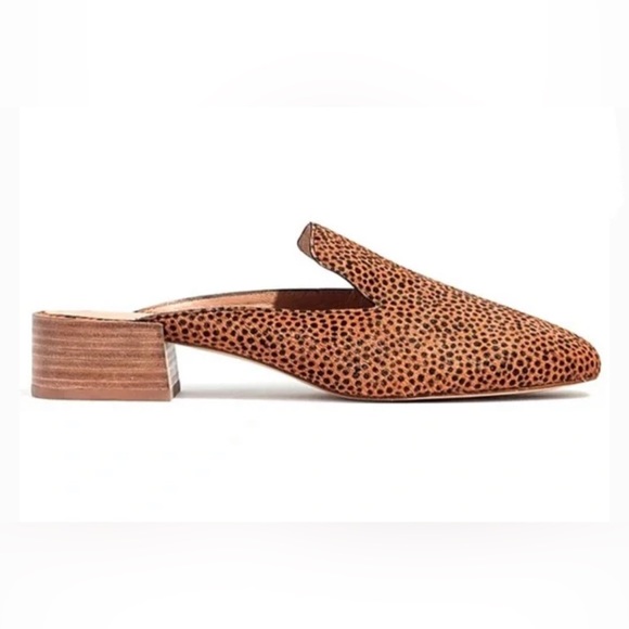 MADEWELL $138 The Willa Loafer Mule in Spotted Calf Hair Slip On Shoes Size 9.5 - Picture 2 of 10